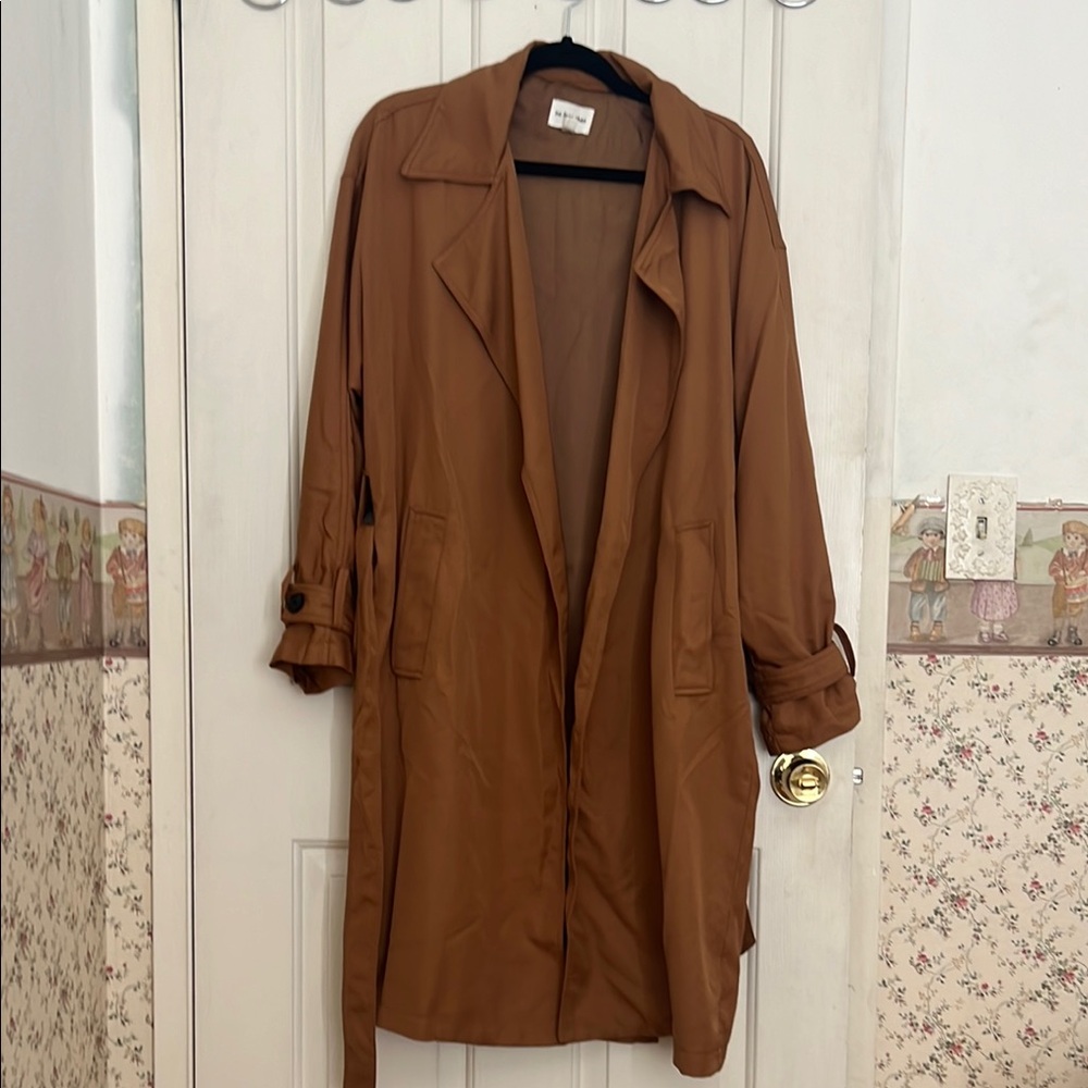 Trench coat duster cardigan